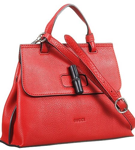 Gucci Bamboo Daily Small Red Bag