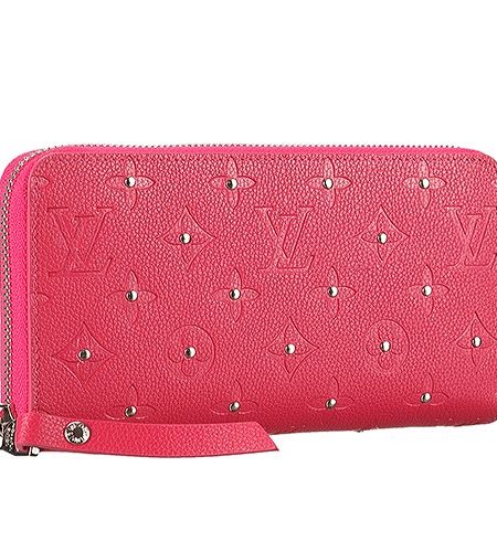Louis Vuitton Empreinte Zippy Wallet With Studs Pink