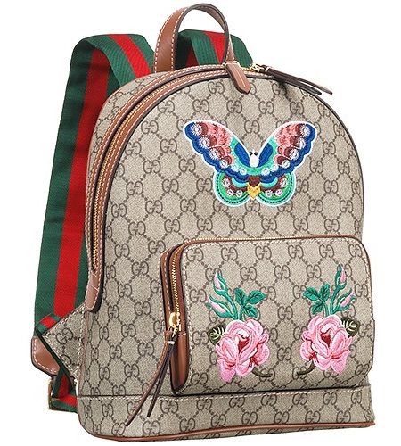 Gucci Limited Edition Backpack Garden Souvenir Butterfly And Flower Detail 18927488