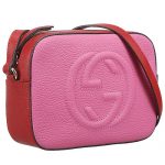 Gucci Soho Pink And Red Leather Shoulder Bag 18927188