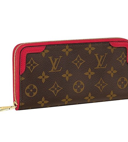 Louis Vuitton Zippy Wallet Retiro Wallet Red