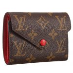 Louis Vuitton Monogram Canvas Compact Curieuse Wallet Red 18926992