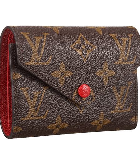 Louis Vuitton Monogram Canvas Compact Curieuse Wallet Red 18926992