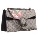 Gucci Dionysus Blooms GG Supreme Canvas And Black Suede Trim Small Bag 18926786