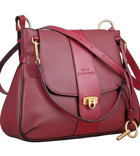 Chloe Lexa Crossbody Bag Dark Red  18927446
