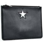 Givenchy Star Print Black Leather Pouch 18927348