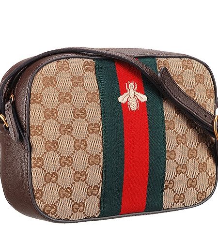 Gucci Bee Detail GG Canvas Bag