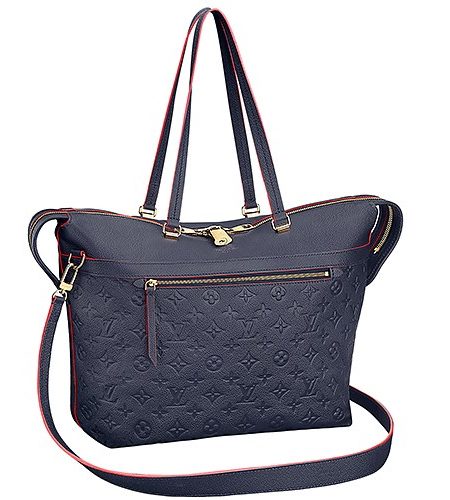 Louis Vuitton Boetie Embosed Blue Leather Bag 18927243