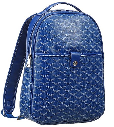 Goyard Chevron Blue Backpack 18927365