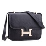 Hermes Constance Black with Golden Buckle
