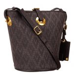 Valentino Viva Valentino Fabric Bucket Bag Military Green