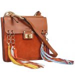 Chloe Jane Tassel Trim Tan Crossbody Bag 18927076