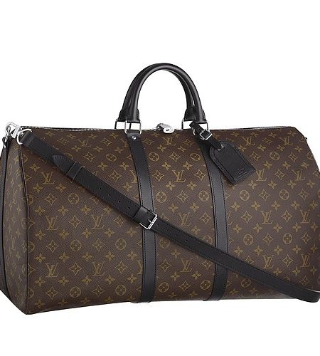 Louis Vuitton Keepall 55 Monogram Macassar Canvas