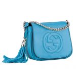 Gucci Soho Mini Shoulder Strap Bag Light Blue