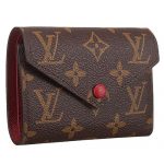Louis Vuitton Monogram Canvas Compact Curieuse Wallet Dark Red 18926990