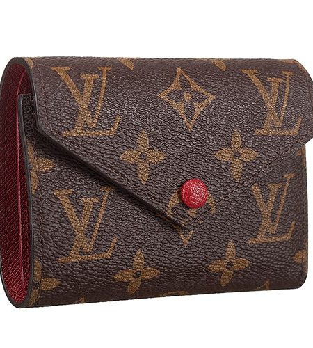 Louis Vuitton Monogram Canvas Compact Curieuse Wallet Dark Red 18926990