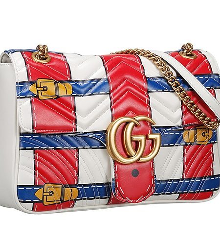 Gucci GG Marmont Trompe L'oeil Shoulder Bag 18927491