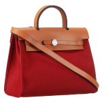 Hermes Herbag Dark Red