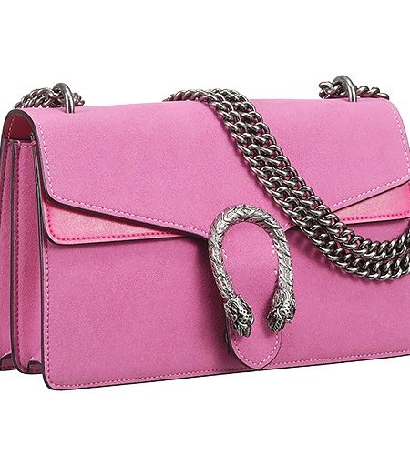 Gucci Dionysus GG Pink Suede With Pink Leather Trim 18927171