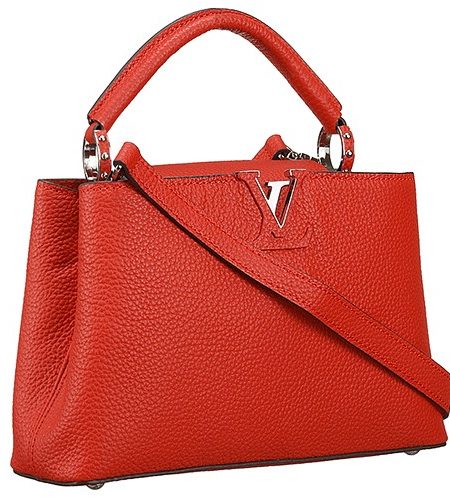 Louis Vuitton Capucines Red 607955