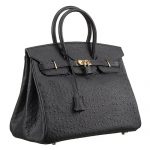 Hermes Birkin 35 Black Ostrich Leather 607482