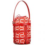 Hermes Musardine Silk And Leather Bag Red 18927521
