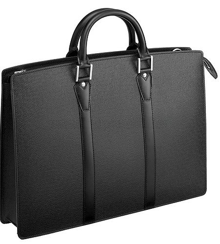 Louis Vuitton Lozan Taiga Leather Black