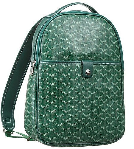 Goyard Chevron Green Backpack 18927366