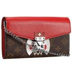 Louis Vuitton Tribal Mask Chaine Wallet Red