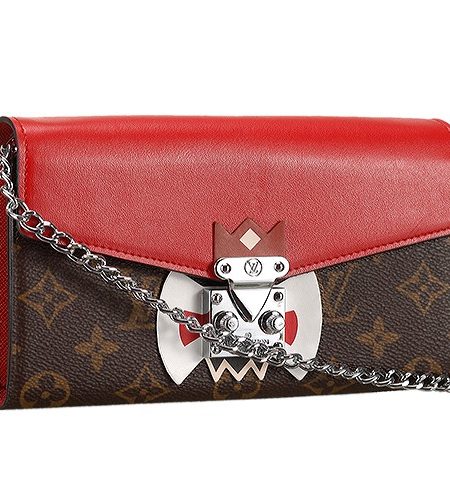 Louis Vuitton Tribal Mask Chaine Wallet Red