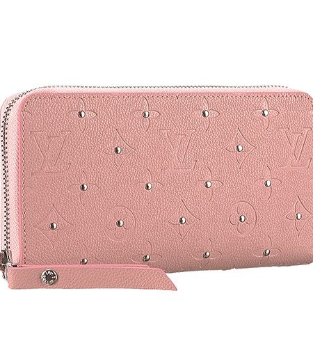 Louis Vuitton Empreinte Zippy Wallet With Studs Light Pink