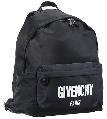 Givenchy Logo Black Canvas Backpack 18927344