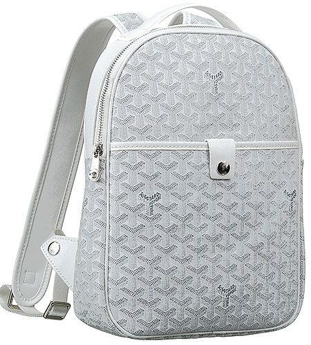 Goyard Chevron White Backpack 18927369