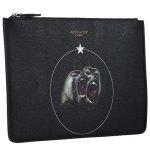 Givenchy Monkey Brothers Printed Black Leather Pouch 18927351