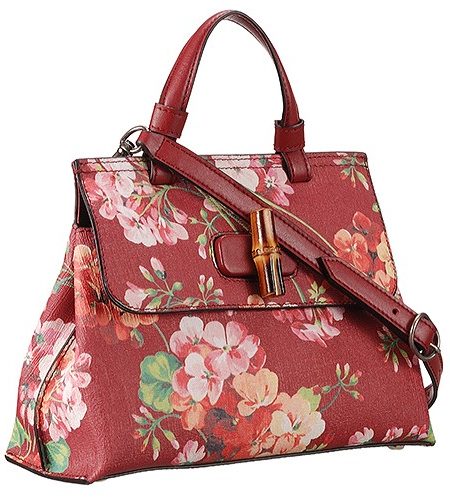 Gucci Bamboo Daily Blooms Bag Red