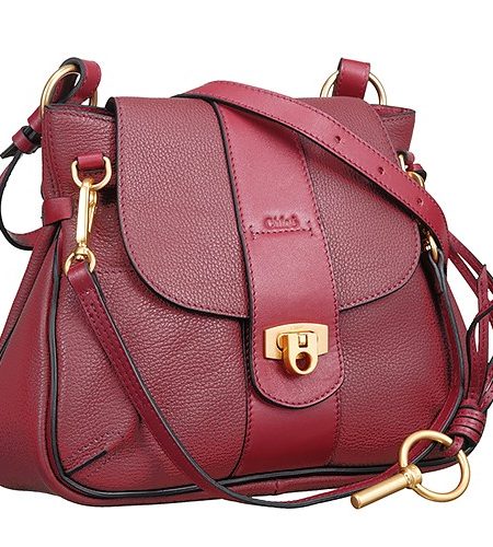 Chloe Lexa Medium Crossbody Bag Dark Red 18927452