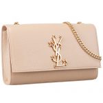 Saint Laurent Metallic Stars Logo Chain Shoulder Beige Bag  18927399