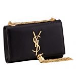 Saint Laurent Cassandre Tassel Black Shoulder Bag