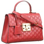 Gucci Signature Padlock Top Handle Red Bag 18927508