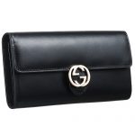 Gucci GG Marmont Continental Black Leather Wallet 18927209
