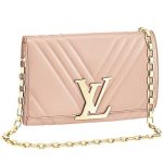 Louis Vuitton Pochette Louise GM Nude Leather Gold Chain Strap Bag  18927411