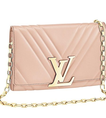 Louis Vuitton Pochette Louise GM Nude Leather Gold Chain Strap Bag 18927411
