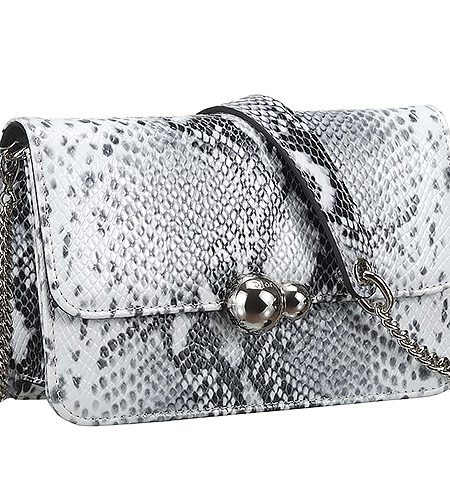 Dior Small Flap Black White And Python Bag 18927160