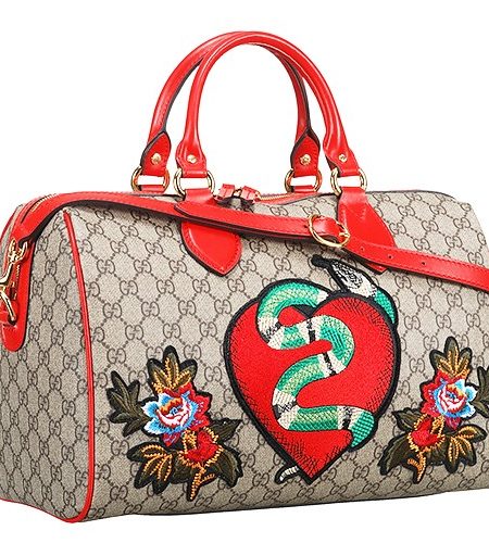 Gucci Limited Edition Boston Bag Heart Snake Flower Detail 18927471