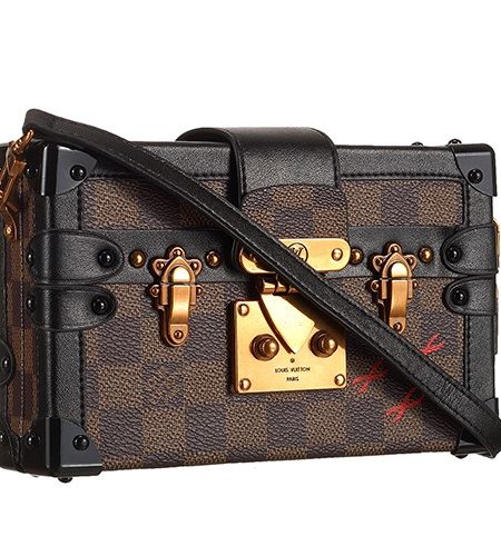 Louis Vuitton Damier Ebene Petite Malle Trunk Bag  18927009