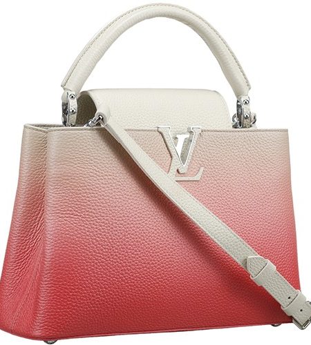 Louis Vuitton Capucines PM Gradient Pink Leather Bag 18927409