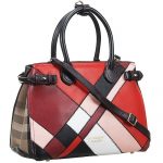 Burberry Banner Patchwork Color Block Leather Black 18927415