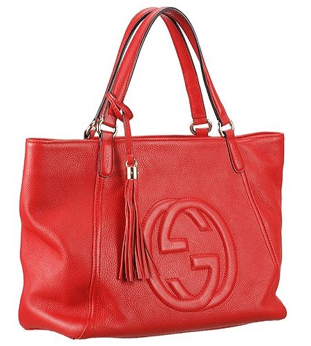 Gucci Soho Top Handle Bag Red