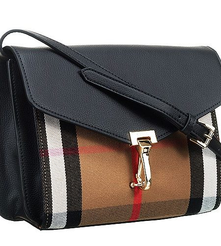 Burberry Macken House Check Crossbody Bag Black 18927417