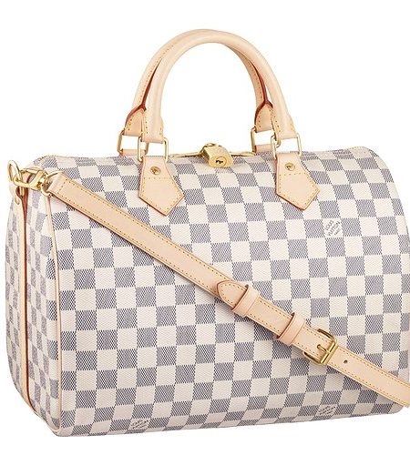 Louis Vuitton Damier Azur Speedy 30 with Shoulder Strap